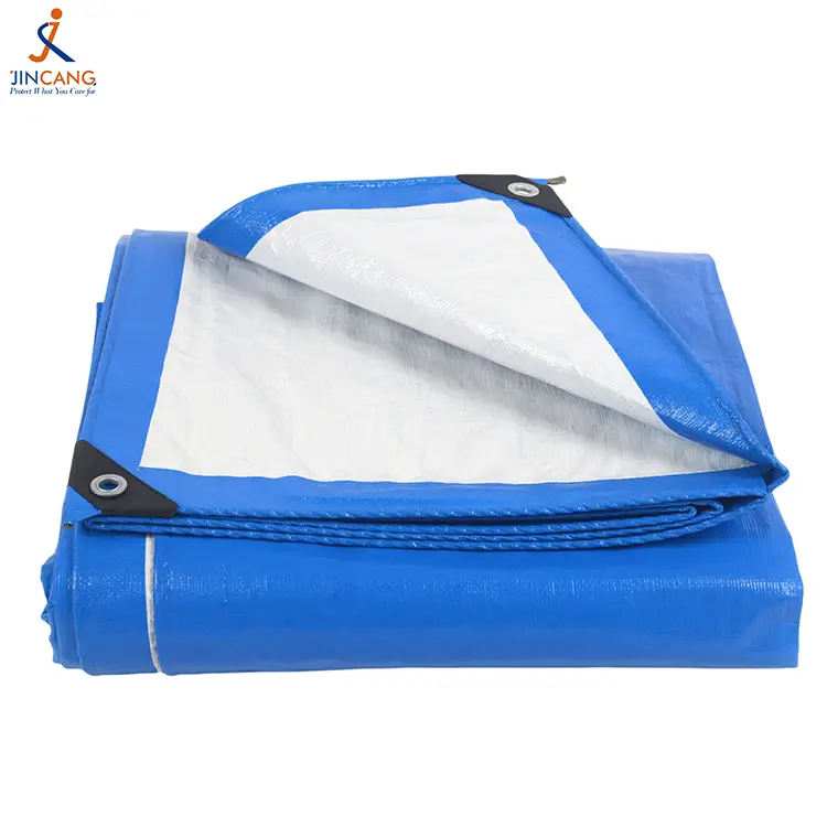 160G sinine valge PE tarpaulin