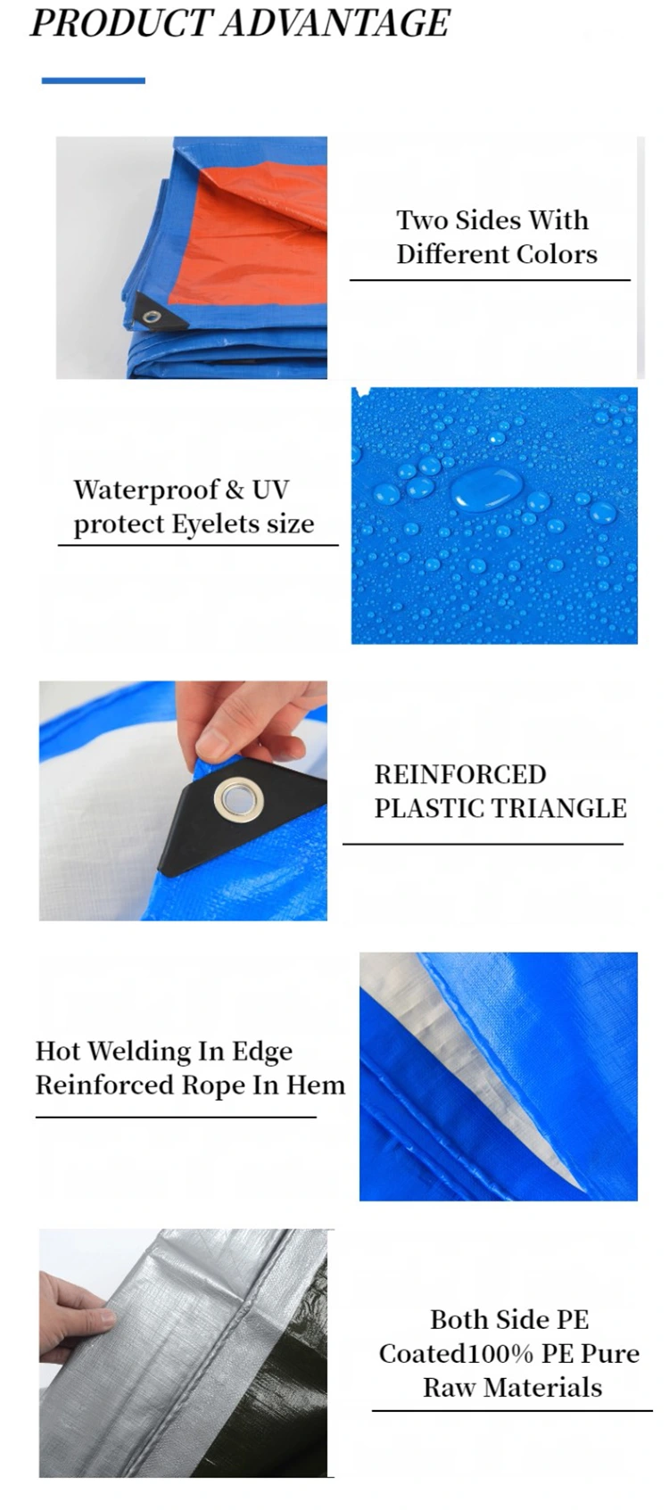 Grass Green 300 Gsm Virgin PE Tarpaulin