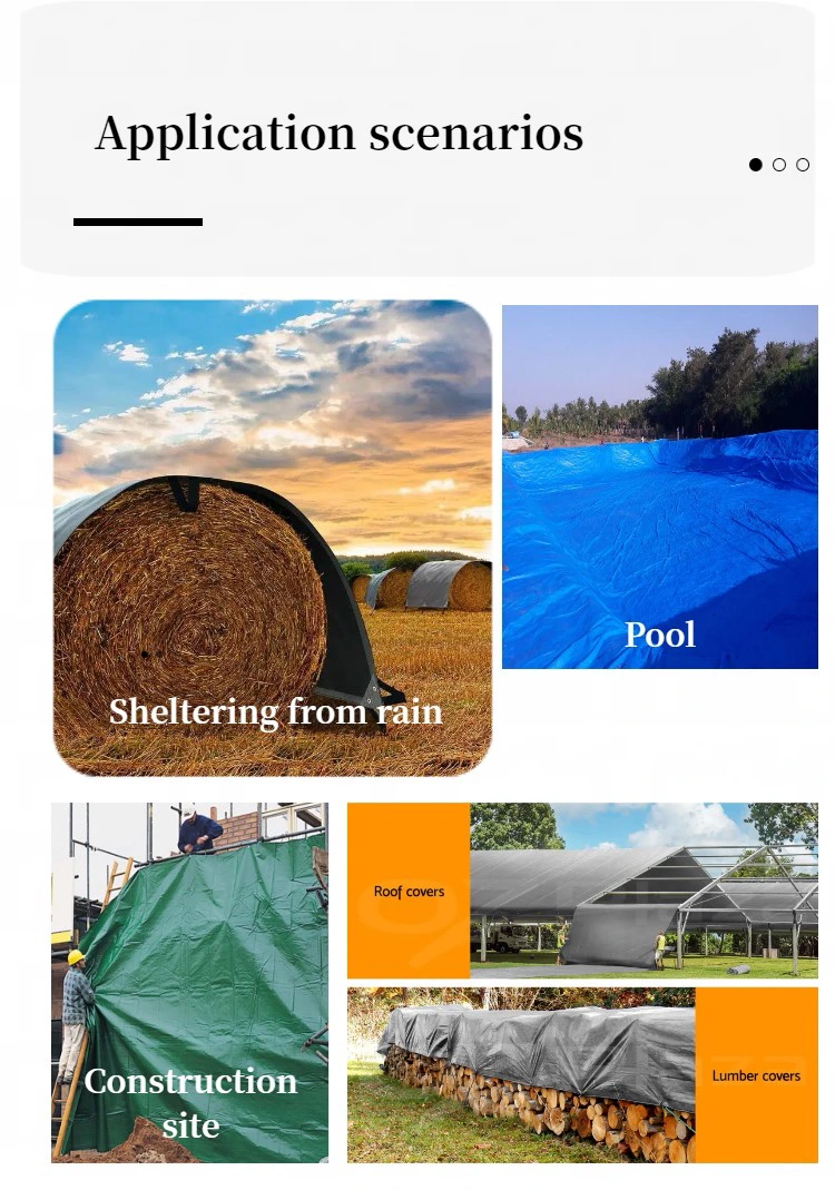 Grass Green 300 Gsm Virgin PE Tarpaulin